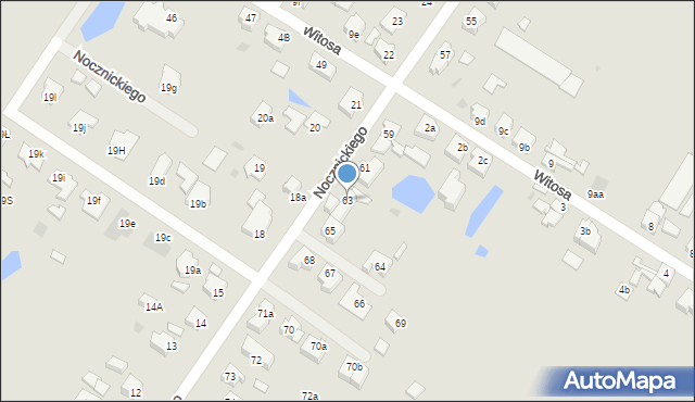 Słubice, Nocznickiego Tomasza, 63, mapa Słubice