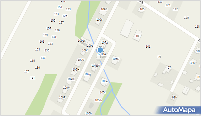 Słupno, Norwida Cypriana Kamila, 107DB, mapa Słupno