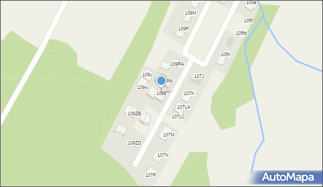 Słupno, Norwida Cypriana Kamila, 109z, mapa Słupno
