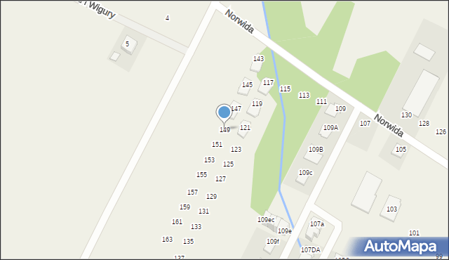Słupno, Norwida Cypriana Kamila, 149, mapa Słupno