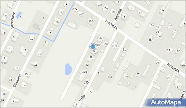 Słupno, Norwida Cypriana Kamila, 39e, mapa Słupno