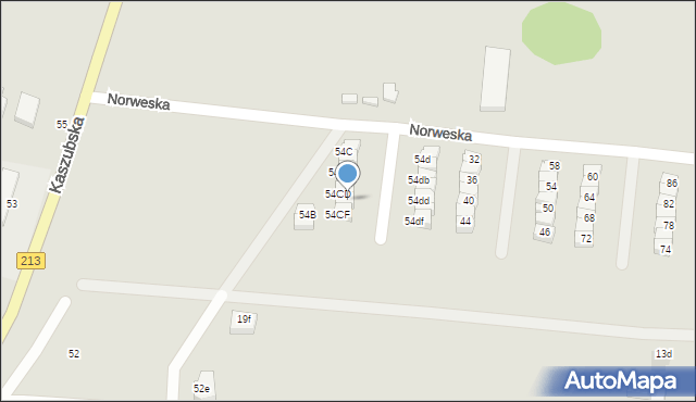 Słupsk, Norweska, 14, mapa Słupska