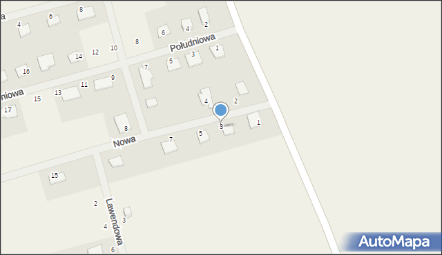 Śmieszkowo, Nowa, 3, mapa Śmieszkowo