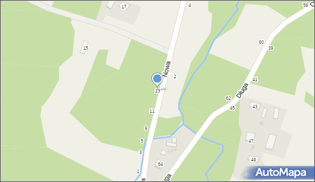 Smyków, Nowa, 13, mapa Smyków