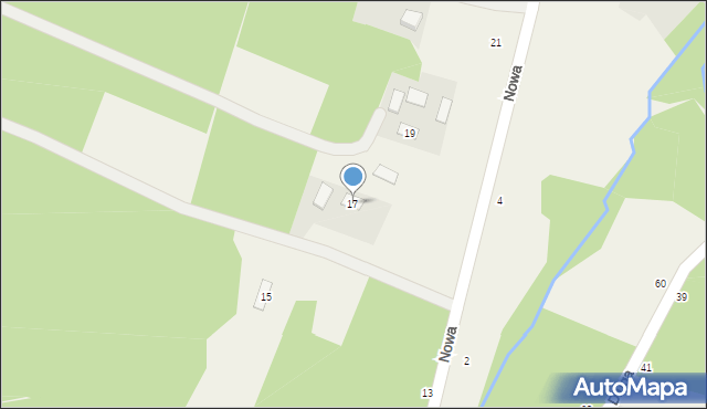 Smyków, Nowa, 17, mapa Smyków