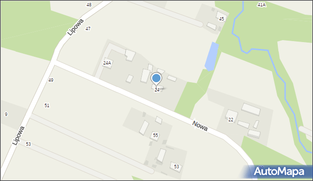 Smyków, Nowa, 24, mapa Smyków