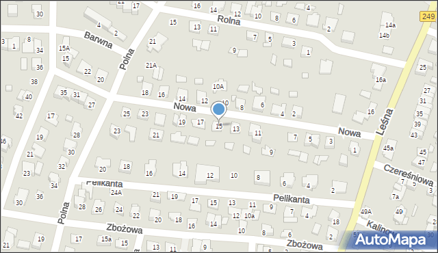 Solec Kujawski, Nowa, 15, mapa Solec Kujawski