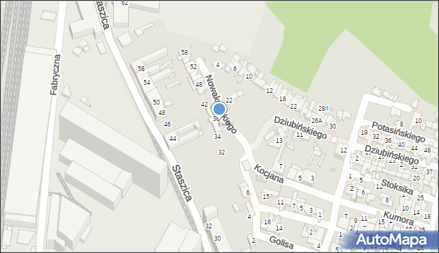 Sosnowiec, Nowakowskiego Piotra, 38, mapa Sosnowca