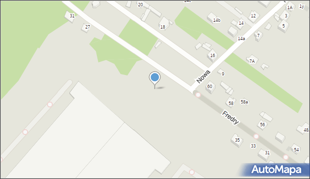 Sosnowiec, Nowa, 13, mapa Sosnowca