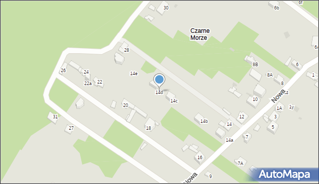 Sosnowiec, Nowa, 14d, mapa Sosnowca