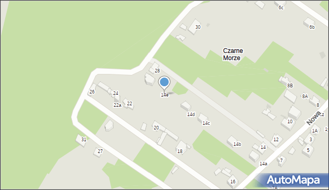 Sosnowiec, Nowa, 14e, mapa Sosnowca