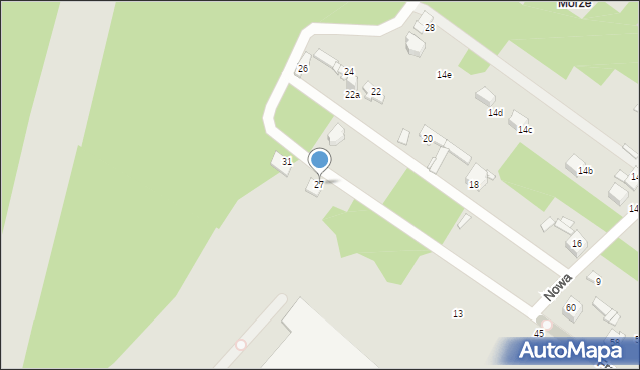 Sosnowiec, Nowa, 27, mapa Sosnowca