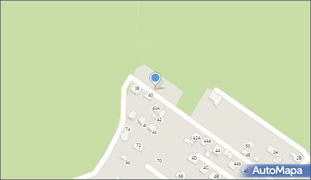 Sosnowiec, Nowa, 40b, mapa Sosnowca