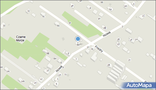 Sosnowiec, Nowa, 6A, mapa Sosnowca