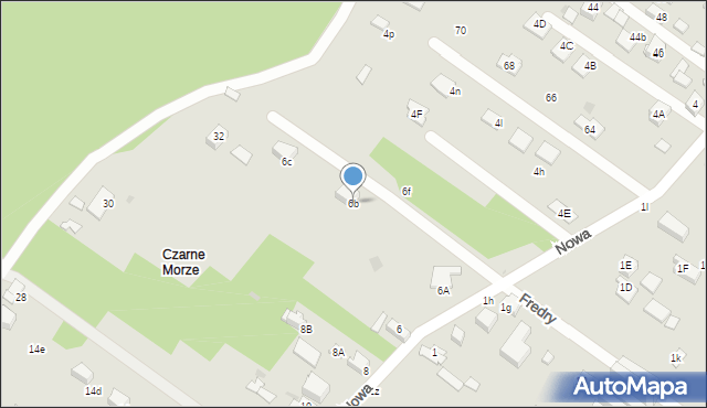 Sosnowiec, Nowa, 6b, mapa Sosnowca