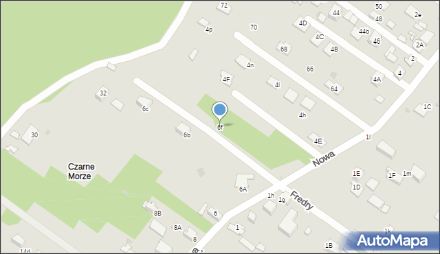 Sosnowiec, Nowa, 6f, mapa Sosnowca