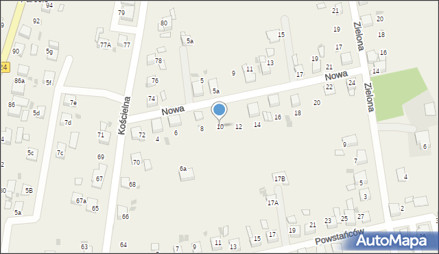 Stanowice, Nowa, 10, mapa Stanowice
