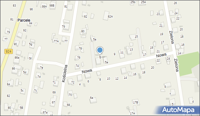 Stanowice, Nowa, 5, mapa Stanowice