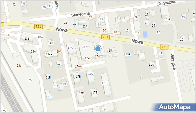 Stara Iwiczna, Nowa, 17ac, mapa Stara Iwiczna