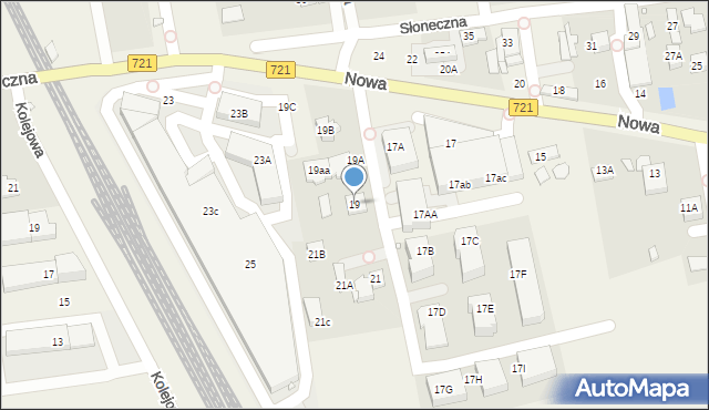 Stara Iwiczna, Nowa, 19, mapa Stara Iwiczna