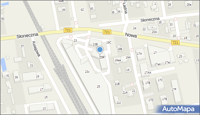 Stara Iwiczna, Nowa, 23C, mapa Stara Iwiczna