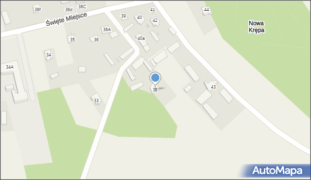 Stara Krępa, Nowa Krępa, 38, mapa Stara Krępa