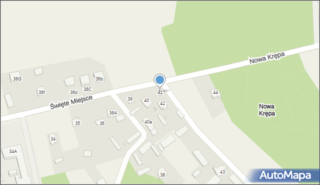 Stara Krępa, Nowa Krępa, 41, mapa Stara Krępa