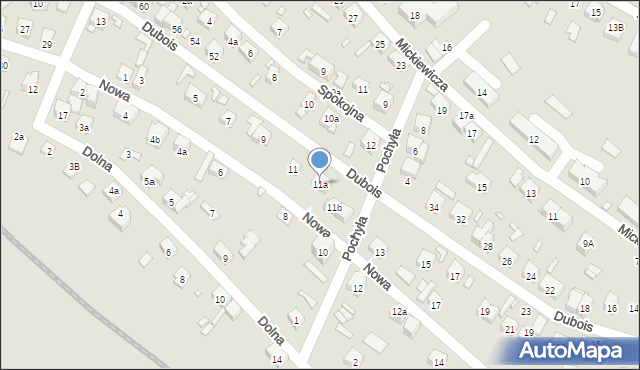 Starachowice, Nowa, 11a, mapa Starachowic