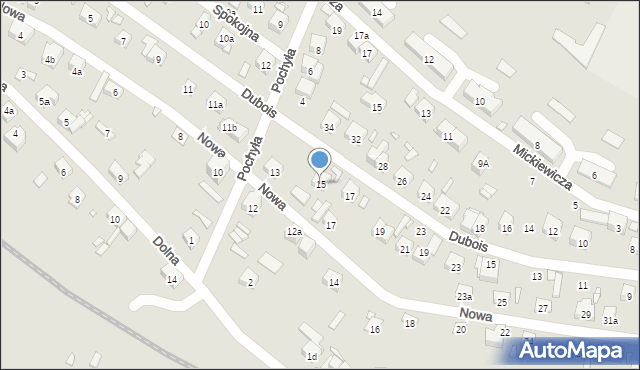 Starachowice, Nowa, 15, mapa Starachowic