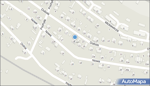 Starachowice, Nowa, 19a, mapa Starachowic