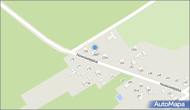 Starachowice, Nowowiejska, 156C, mapa Starachowic