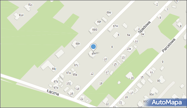 Starachowice, Nowowiejska, 67f, mapa Starachowic