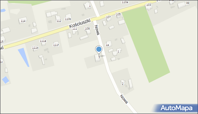 Stare Kurowo, Nowa, 3, mapa Stare Kurowo