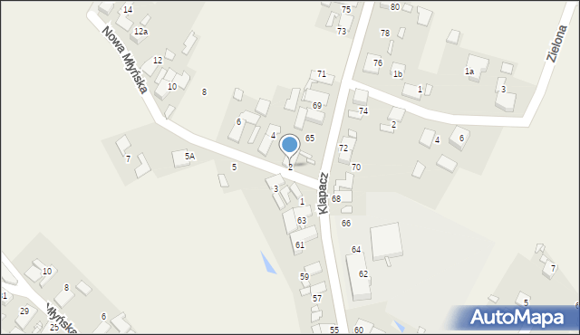 Stare Siołkowice, Nowa Młyńska, 2, mapa Stare Siołkowice