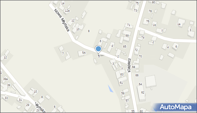 Stare Siołkowice, Nowa Młyńska, 5, mapa Stare Siołkowice