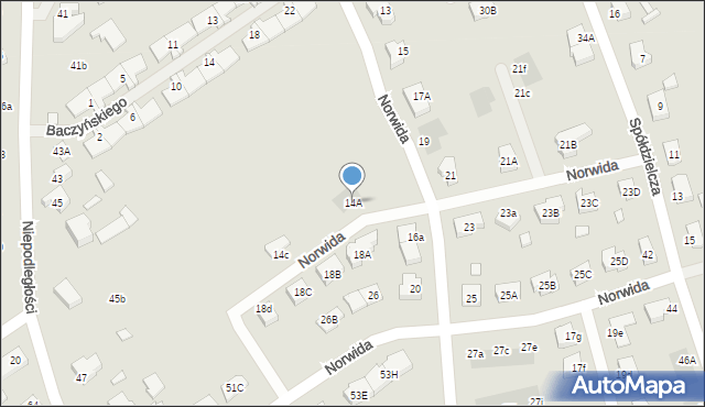 Stargard, Norwida Cypriana Kamila, 14A, mapa Stargard