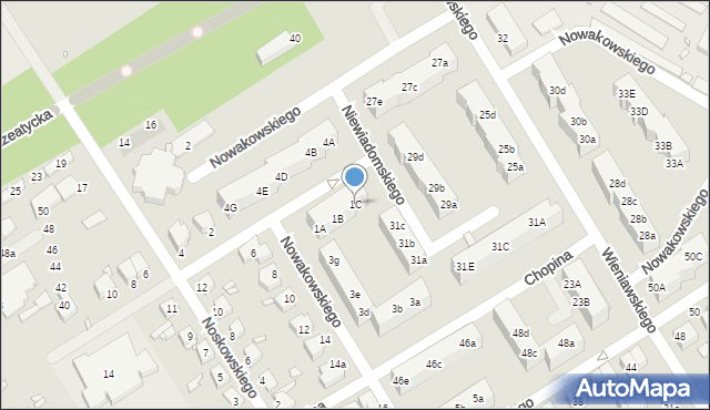 Stargard, Nowakowskiego Józefa, 1C, mapa Stargard