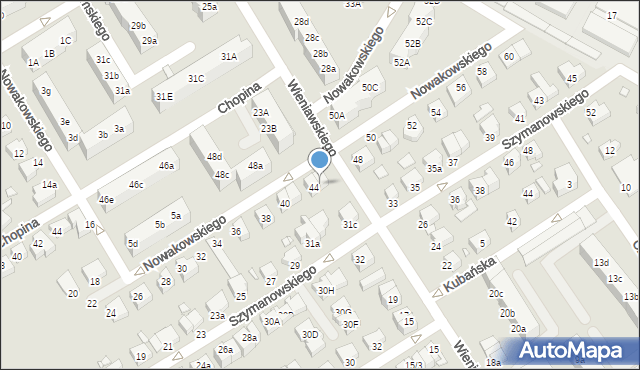 Stargard, Nowakowskiego Józefa, 46, mapa Stargard