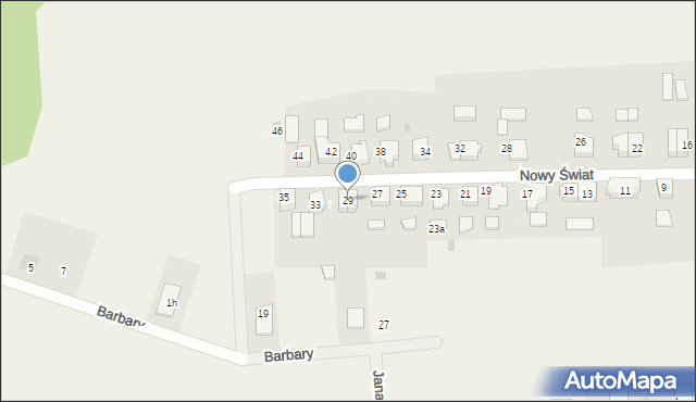 Starzyno, Nowy Świat, 29, mapa Starzyno