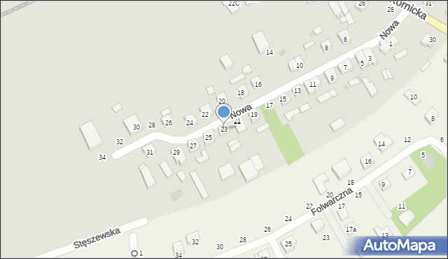 Stęszew, Nowa, 23, mapa Stęszew