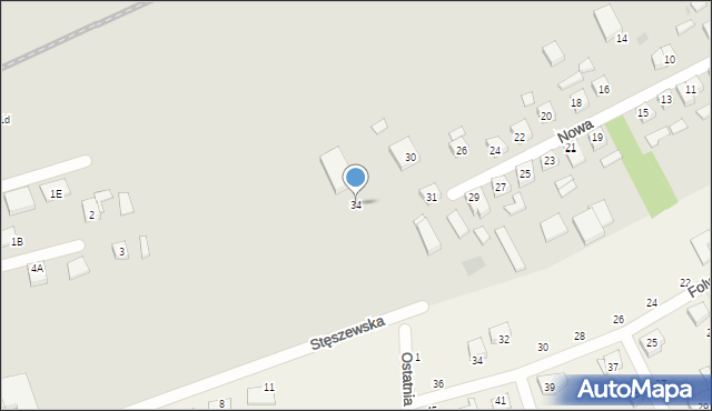 Stęszew, Nowa, 34, mapa Stęszew