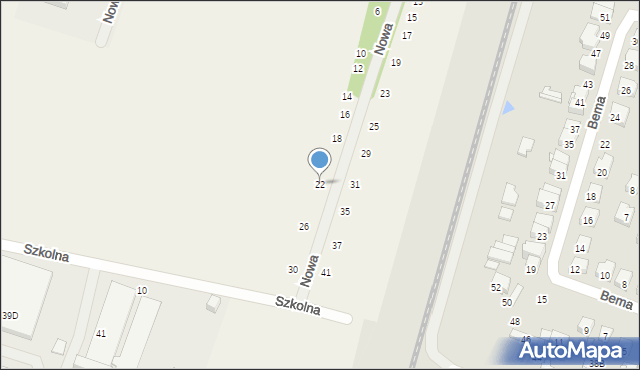 Stojadła, Nowa, 22, mapa Stojadła
