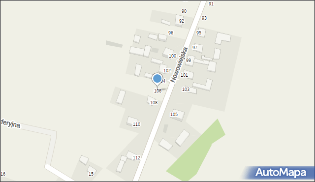 Strawczynek, Nowowiejska, 106, mapa Strawczynek