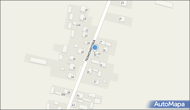 Strawczynek, Nowowiejska, 31, mapa Strawczynek