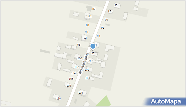 Strawczynek, Nowowiejska, 97, mapa Strawczynek