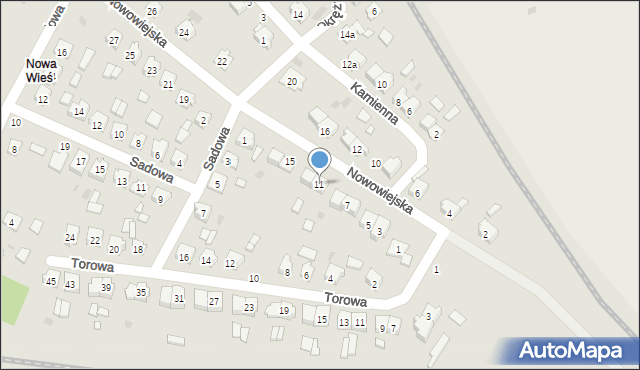 Strzelce Opolskie, Nowowiejska, 11, mapa Strzelce Opolskie