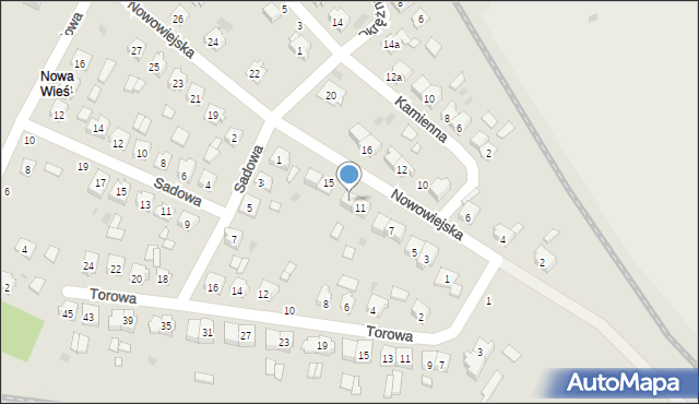 Strzelce Opolskie, Nowowiejska, 11a, mapa Strzelce Opolskie