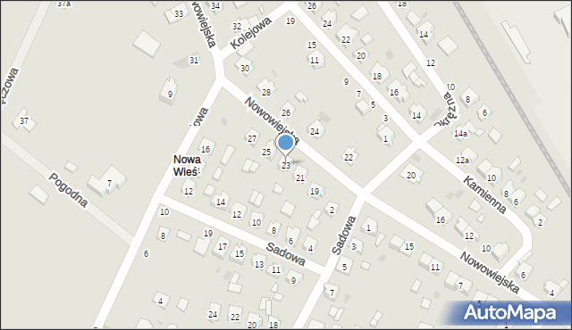 Strzelce Opolskie, Nowowiejska, 23, mapa Strzelce Opolskie