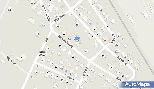 Strzelce Opolskie, Nowowiejska, 24, mapa Strzelce Opolskie