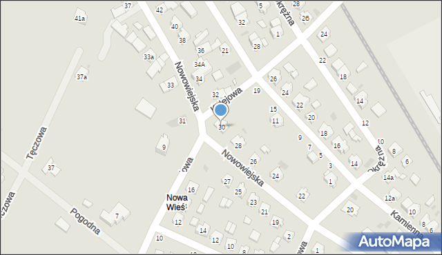 Strzelce Opolskie, Nowowiejska, 30, mapa Strzelce Opolskie